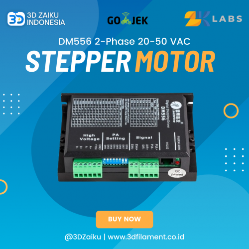 Zaiku CO2 Laser CNC Machine Stepper Driver DM556 2-Phase 20-50 VAC